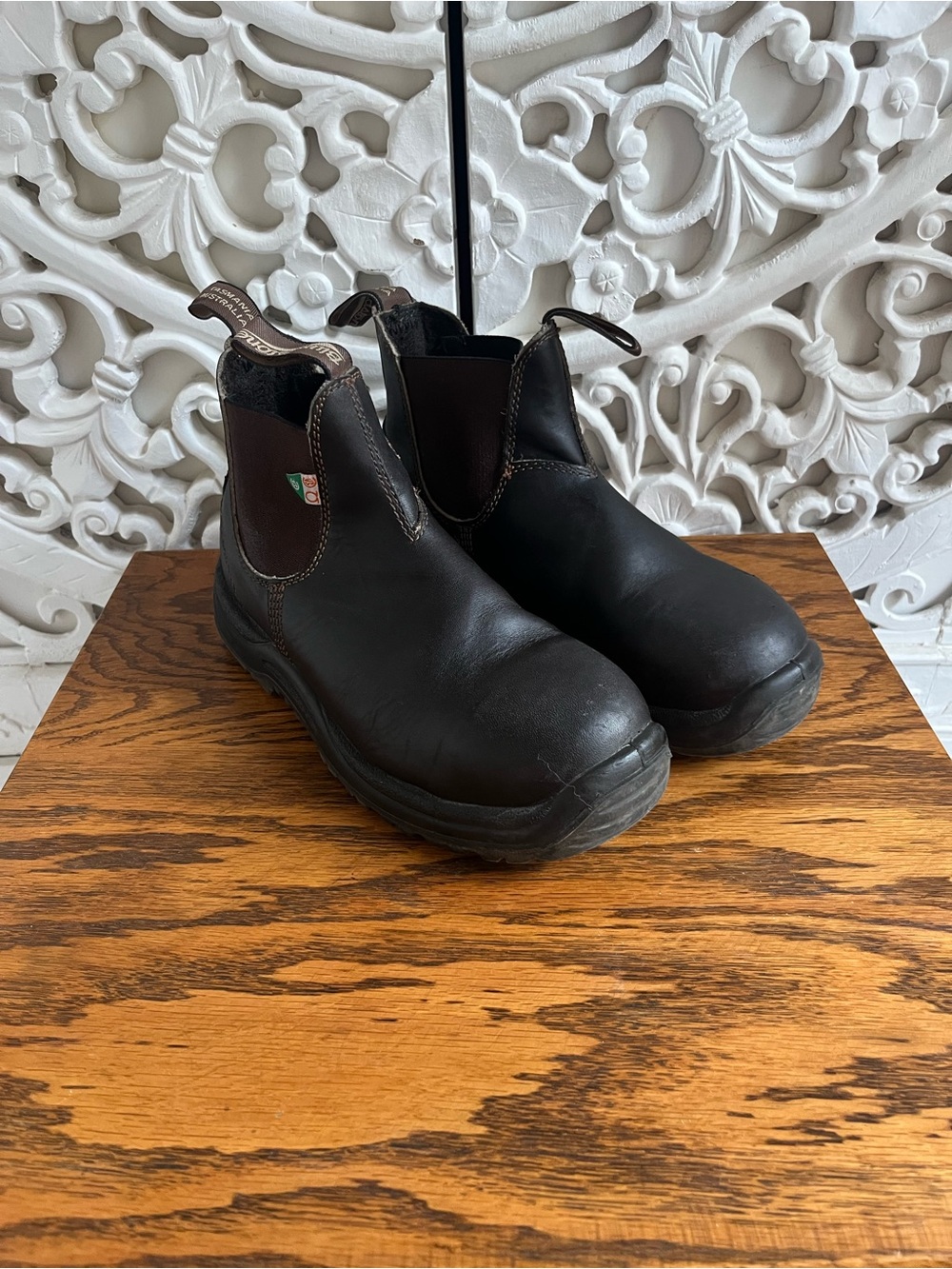 Blundstone 162 CSA Steel Toe Work Boots Brown Leather Women’s US 7.5
